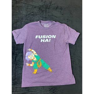 Boxlunch Dragon Ball Z Fushion Womens Purple Short Sleeve Soft Tee Shirt Size XL